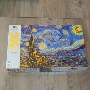 Starry Night 500 Piece Puzzle by - Blue and Yellow